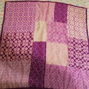 Purple Coach Handkerchief
